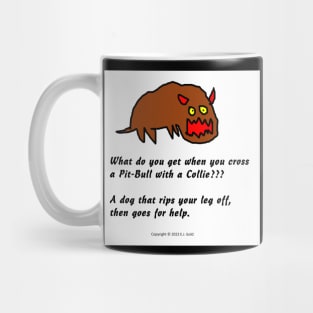 Pit Bull and Collie Mug